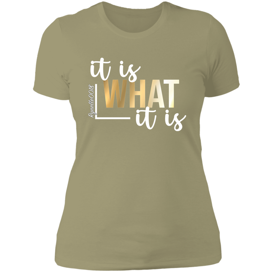 It Is What It Is T-Shirt ( Wht Writing)