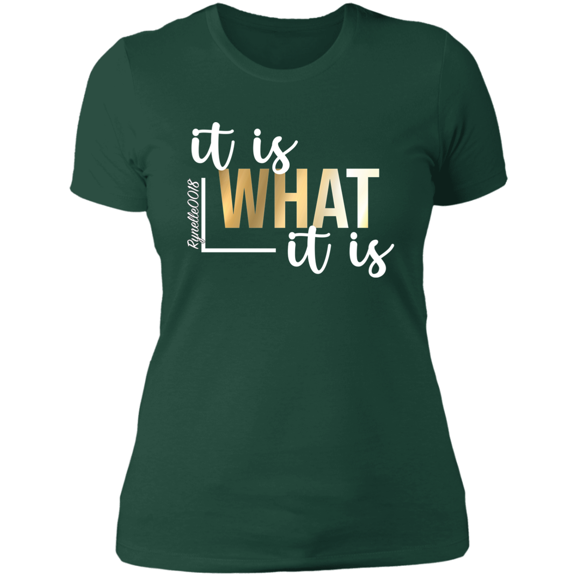 It Is What It Is T-Shirt ( Wht Writing)