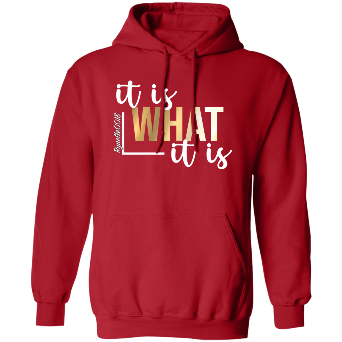 It Is What It Is Hoodie (Wht Writing)