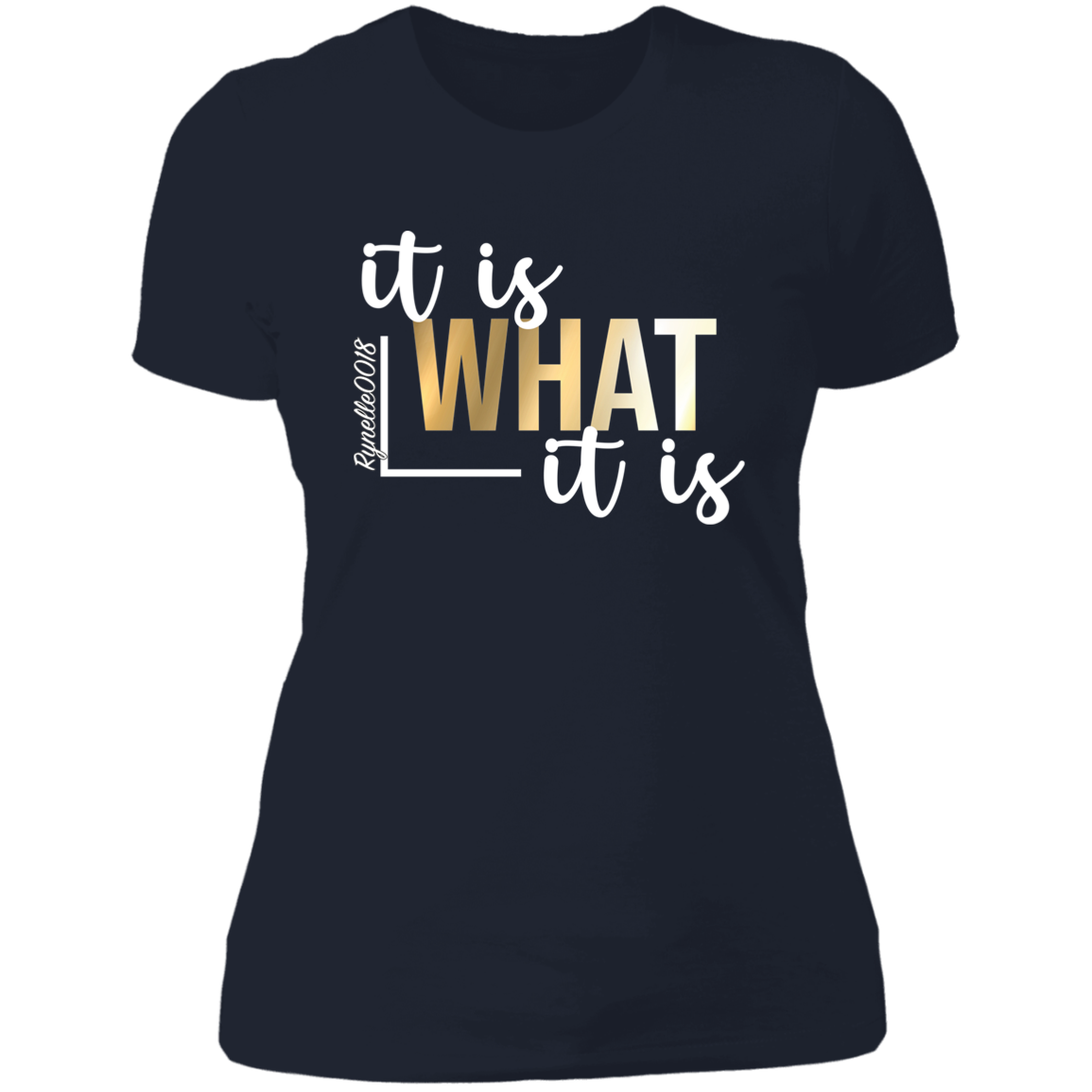 It Is What It Is T-Shirt ( Wht Writing)