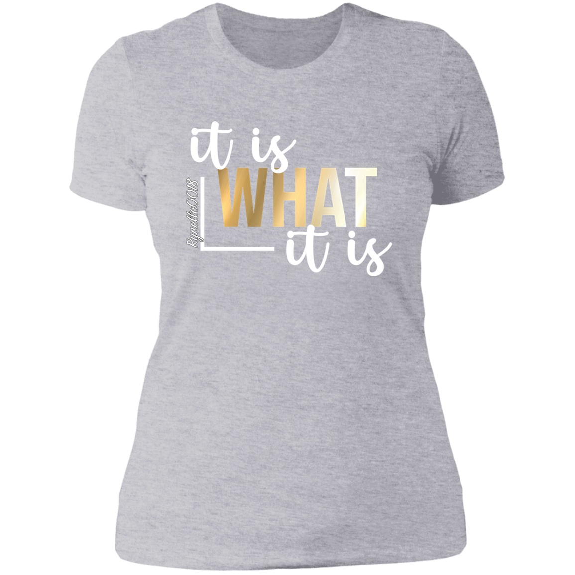 It Is What It Is T-Shirt ( Wht Writing)