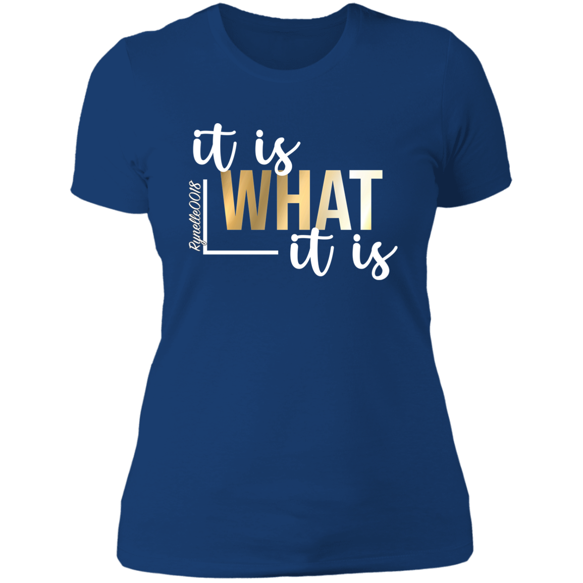 It Is What It Is T-Shirt ( Wht Writing)