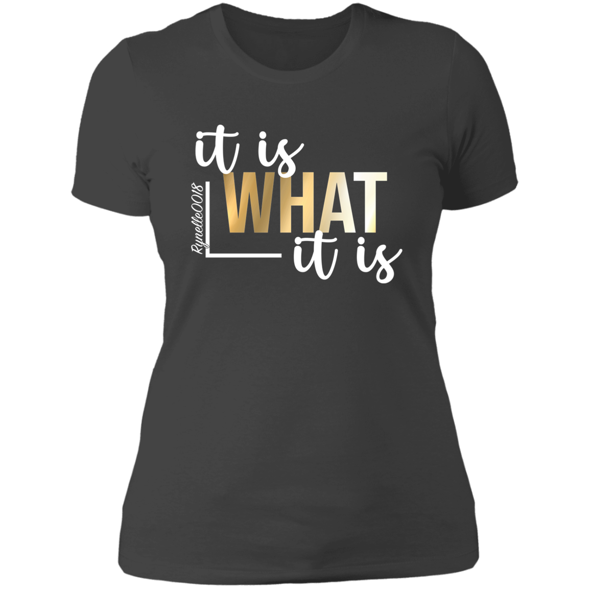 It Is What It Is T-Shirt ( Wht Writing)