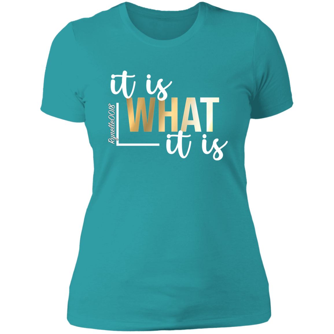 It Is What It Is T-Shirt ( Wht Writing)